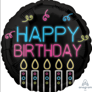 18" Satin Birthday Dots