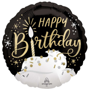 18" satin birthday wishes