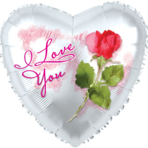 18" I Love You Rose
