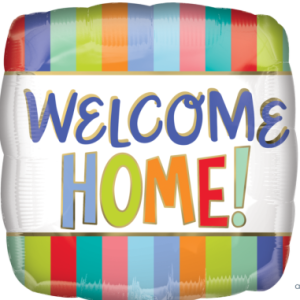 18" Welcome Home Stripes