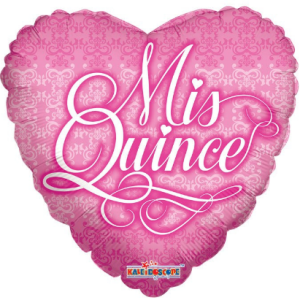 18 " Mis Quince Corazón  Balloon