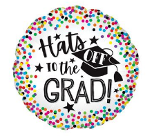 18" Grad Stars & Confetti