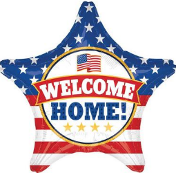 28" Giant Patriotic Welcome Home Star Balloon