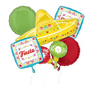 5 PC Viva La Party Foil Balloon Bouquet