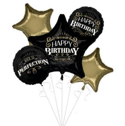 5 pc Better With Age Birthday Foil Balloon Bouquet